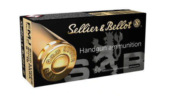 Sellier & Bellot - 9 mm Luger Vollmantel 7,45g/115grs. - 50er