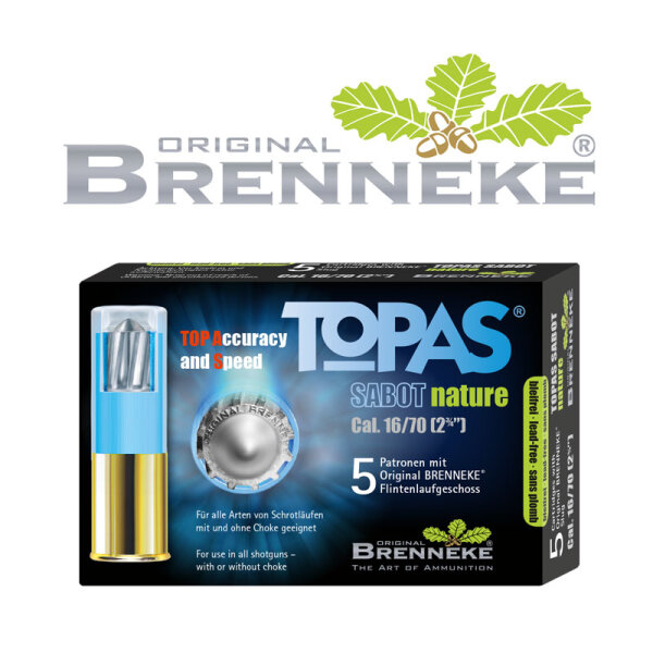 BRENNEKE TOPAS® Sabot nature 16/70