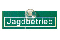 Autoschild "Jagdbetrieb"