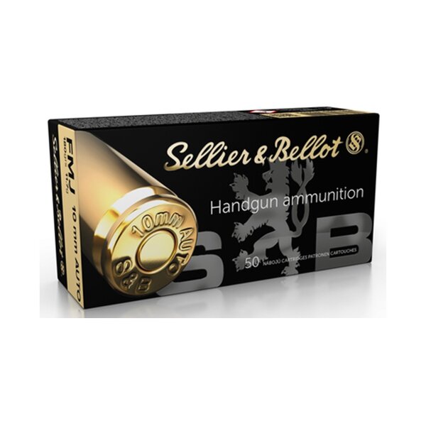 Sellier & Bellot - 10 mm - Vollmantel - 11,7 g / 180 grs - 50 Stück