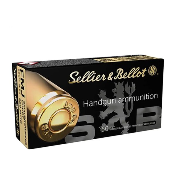 Sellier & Bellot - 9 mm - Vollmantel - 6 g / 92 grs - 50 Stück