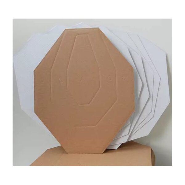 Double-Alpha Academy B.V - IPSC Cardboard Targets White Back - 100 Pack