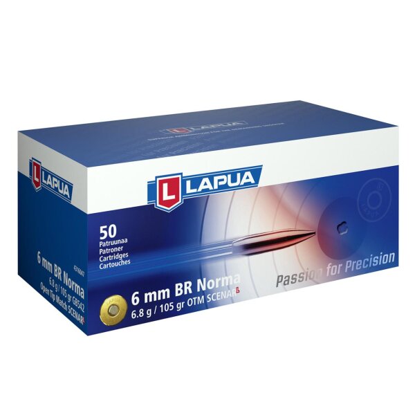 LAPUA 6mm BR Norma (6,8g Scenar-L)