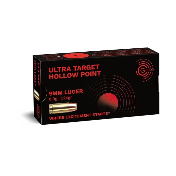 GECO - 9 mm Luger - 8,0 g / 124 grs - 50 Stück