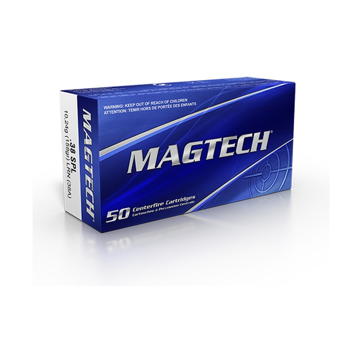 Magtech - .38 - Lead Round Nose (LRN) - 10,2 g / 158 grs - 50 Stück