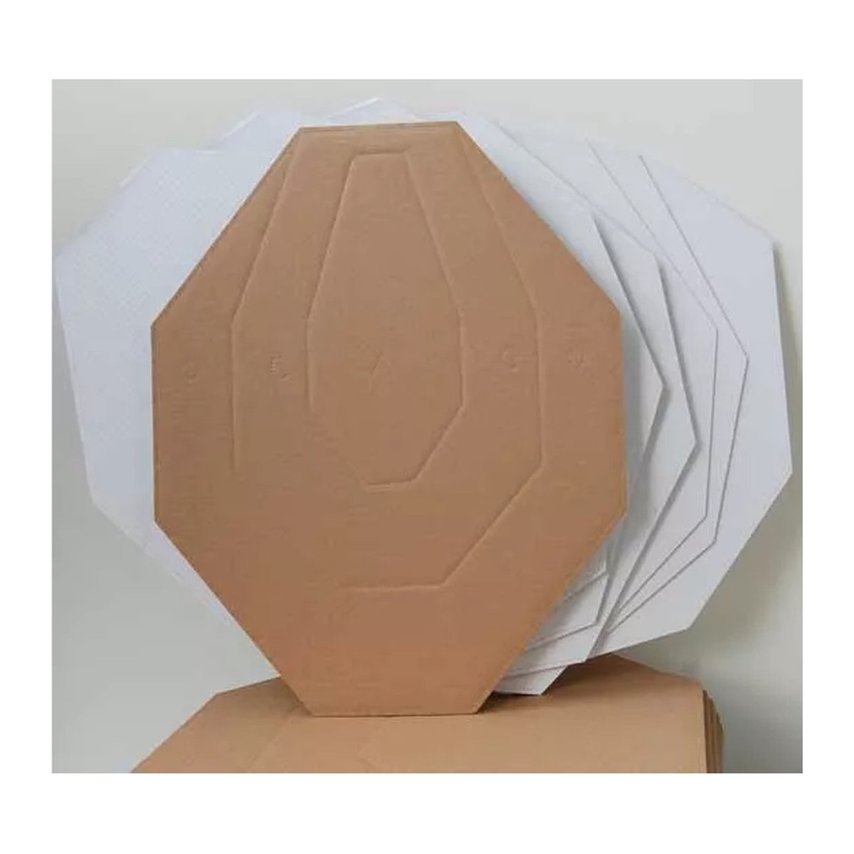 Double-Alpha Academy B.V - IPSC Cardboard Targets White Back - 100 Pack